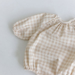 Checker Bubble Romper