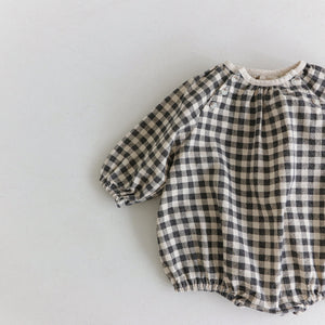 Checker Bubble Romper