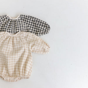 Checker Bubble Romper