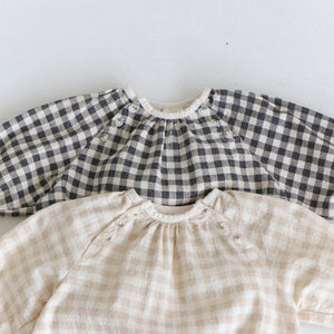 Checker Bubble Romper