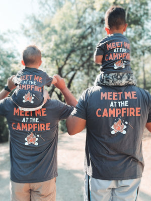 MEET ME AT THE CAMPFIRE Adult Tee