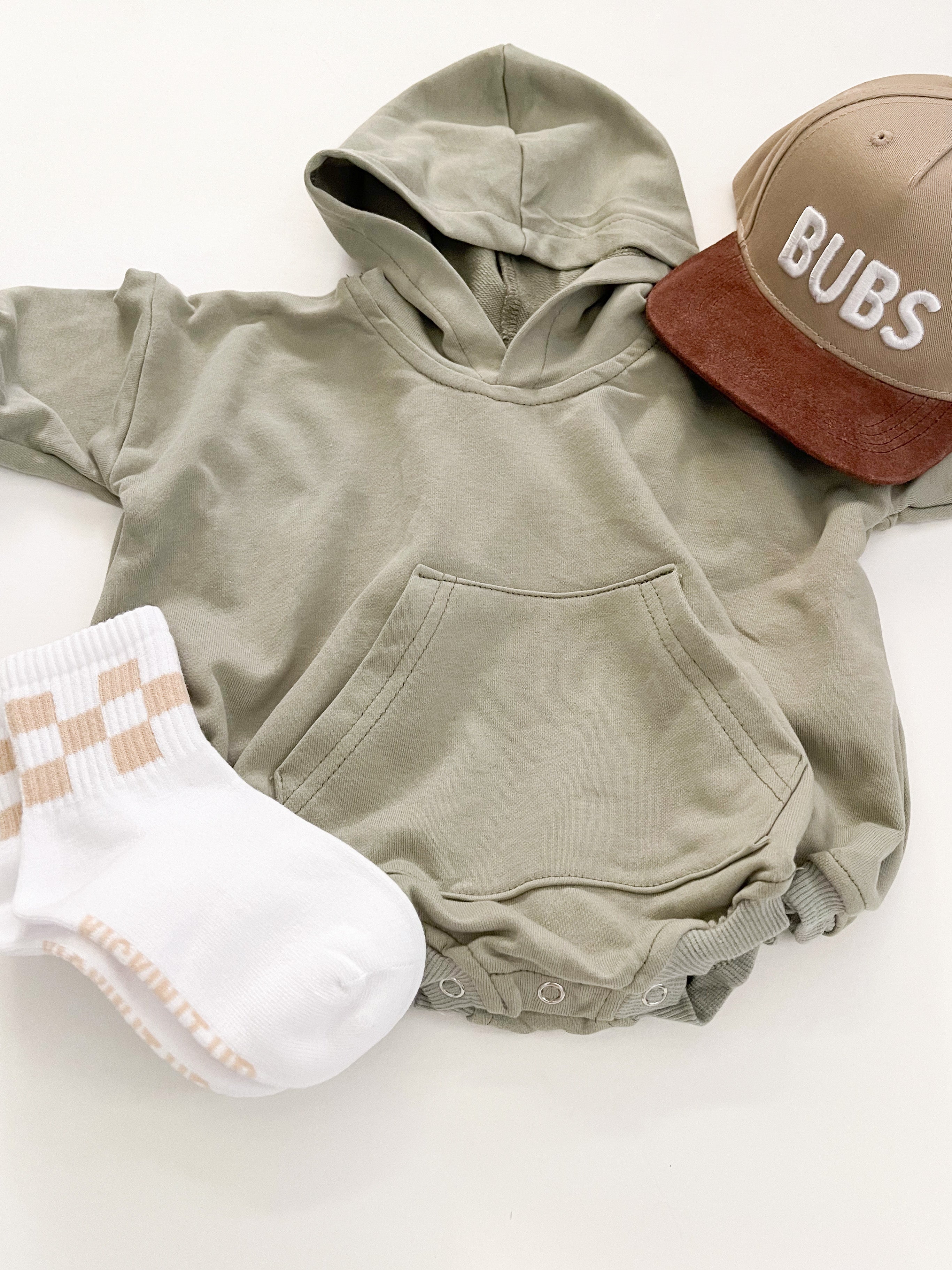 Hoody Pocket Bubble Romper