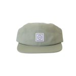 Nylon five-panel hat in Sea foam
