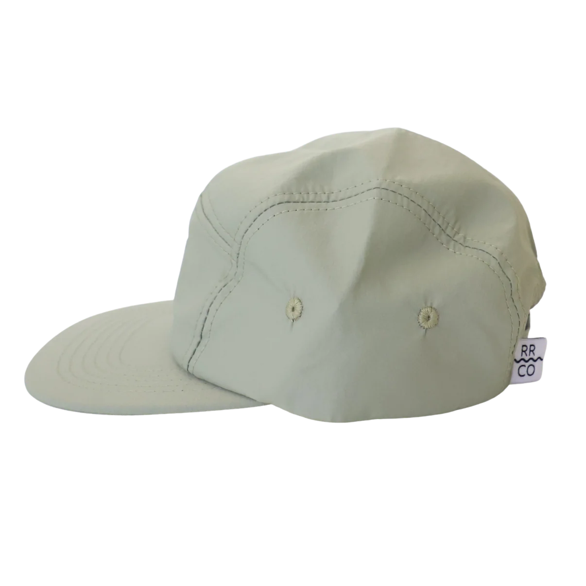 Nylon five-panel hat in Sea foam
