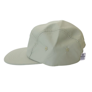 Nylon five-panel hat in Sea foam