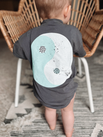 BABE Retro Checker Yin Yang Romper