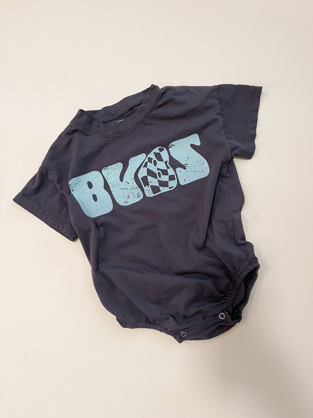 BUBS Retro Checker Yin Yang Romper