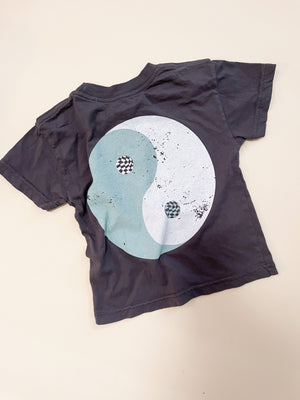 BUBS Retro Checker Yin Yang Tee