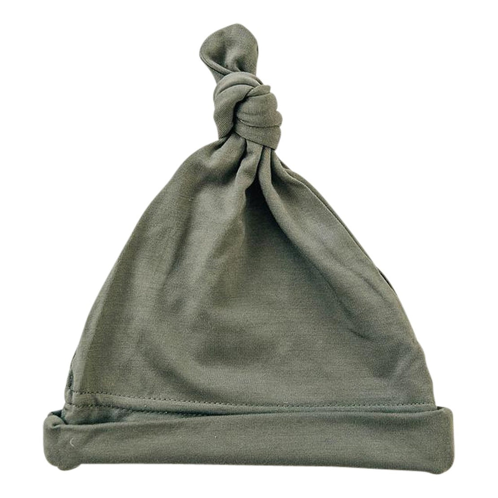 Olive Newborn Knot Hat