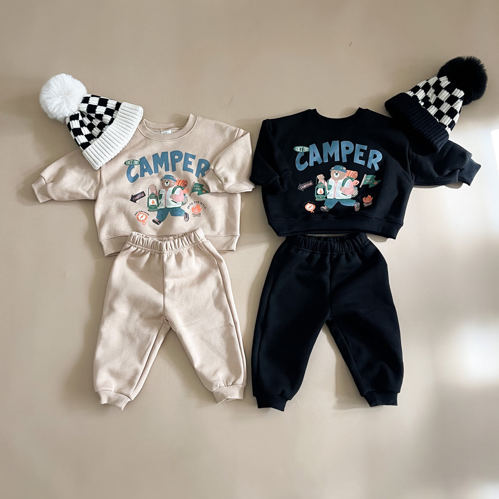 Camper Bear Two Piece Sweat Set