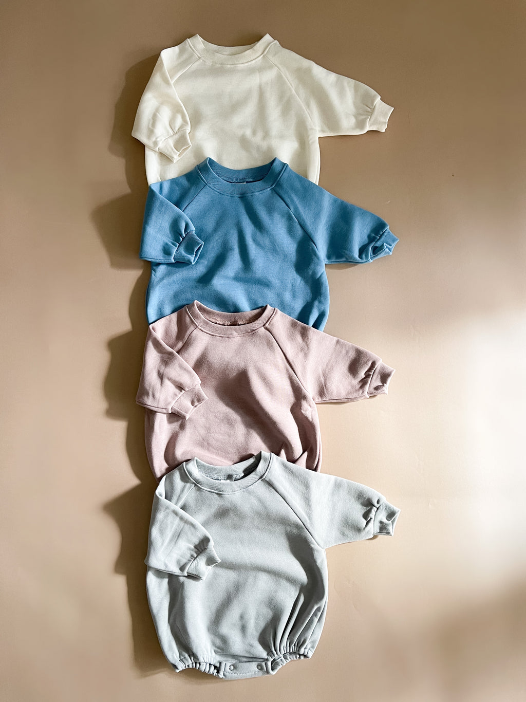 Basic Sweatshirt Bubble Romper