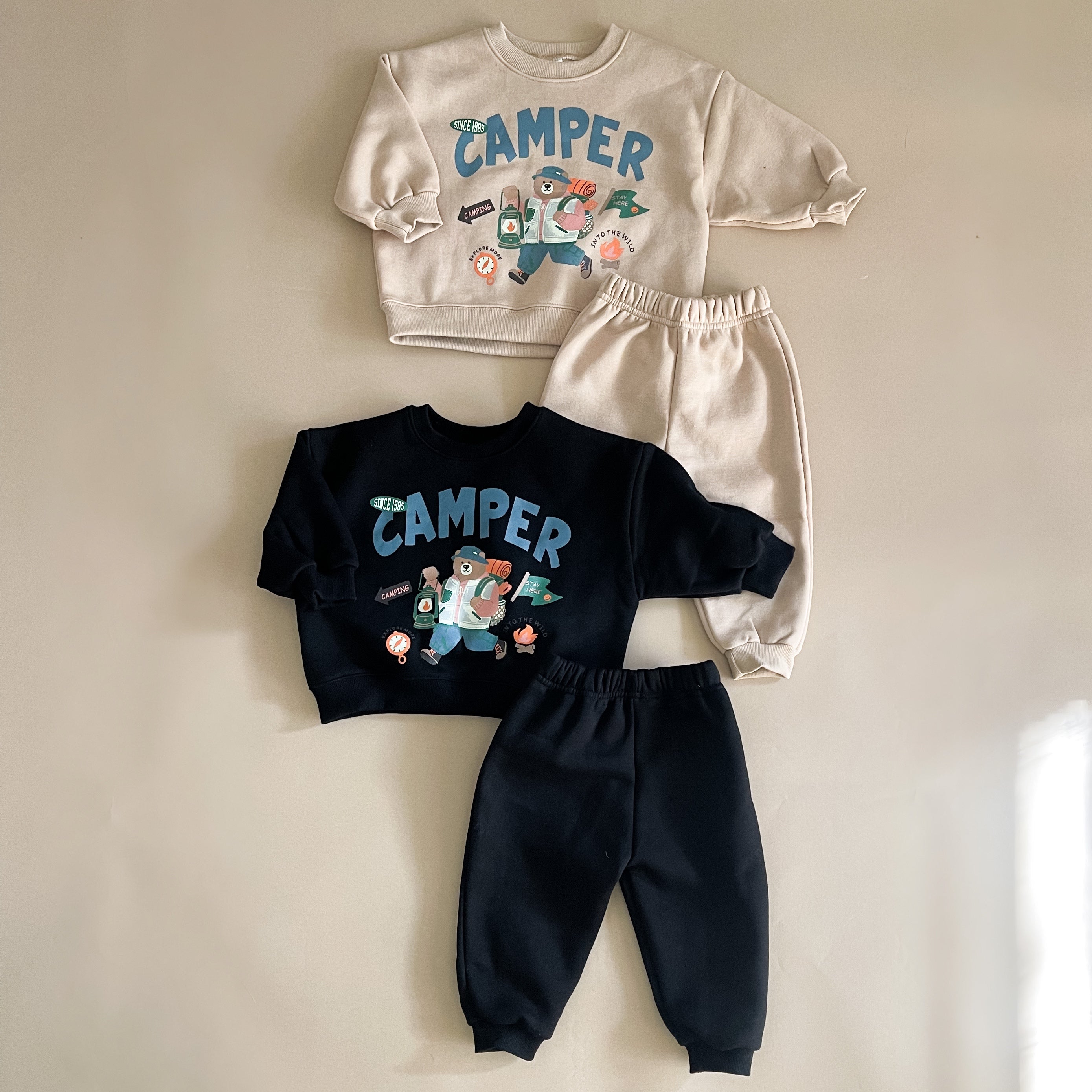 Camper Bear Two Piece Sweat Set
