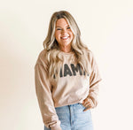 Mama Puff Print Pullover