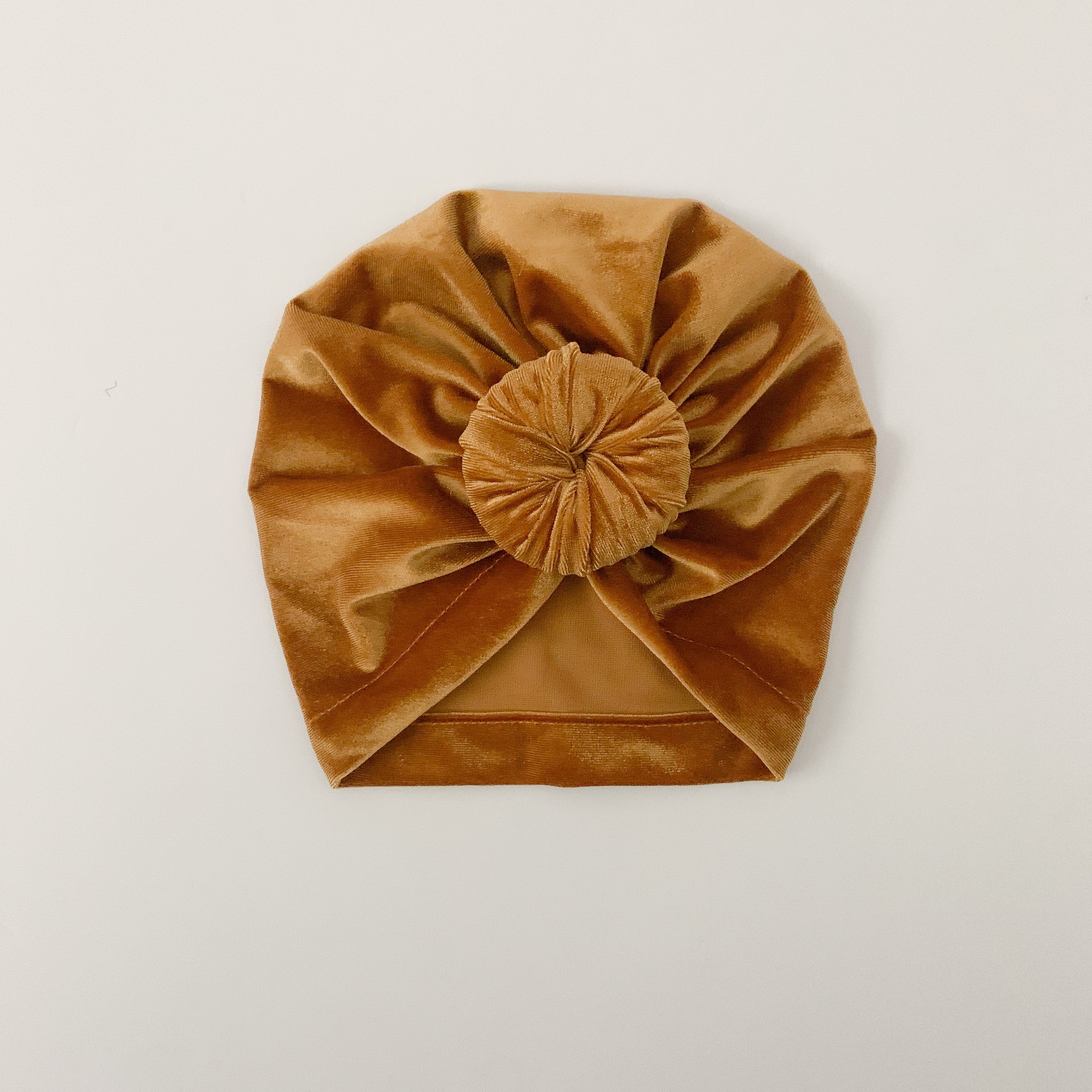 Velvet Knot Turban||Golden