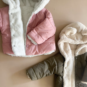 Baby Bear Fur Lined Winter Coat