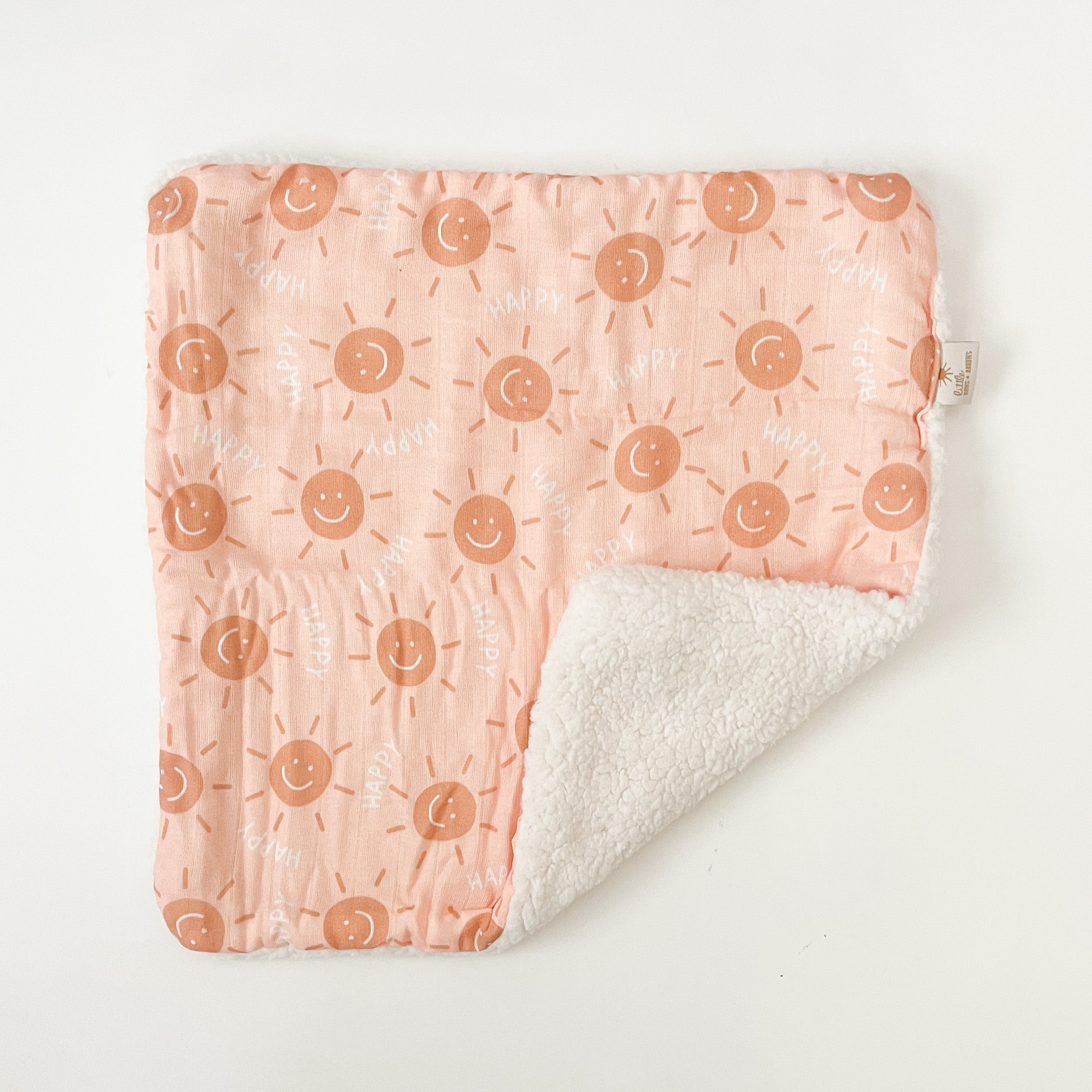 Organic Gauze LOVEY- Happy Suns//PEACH