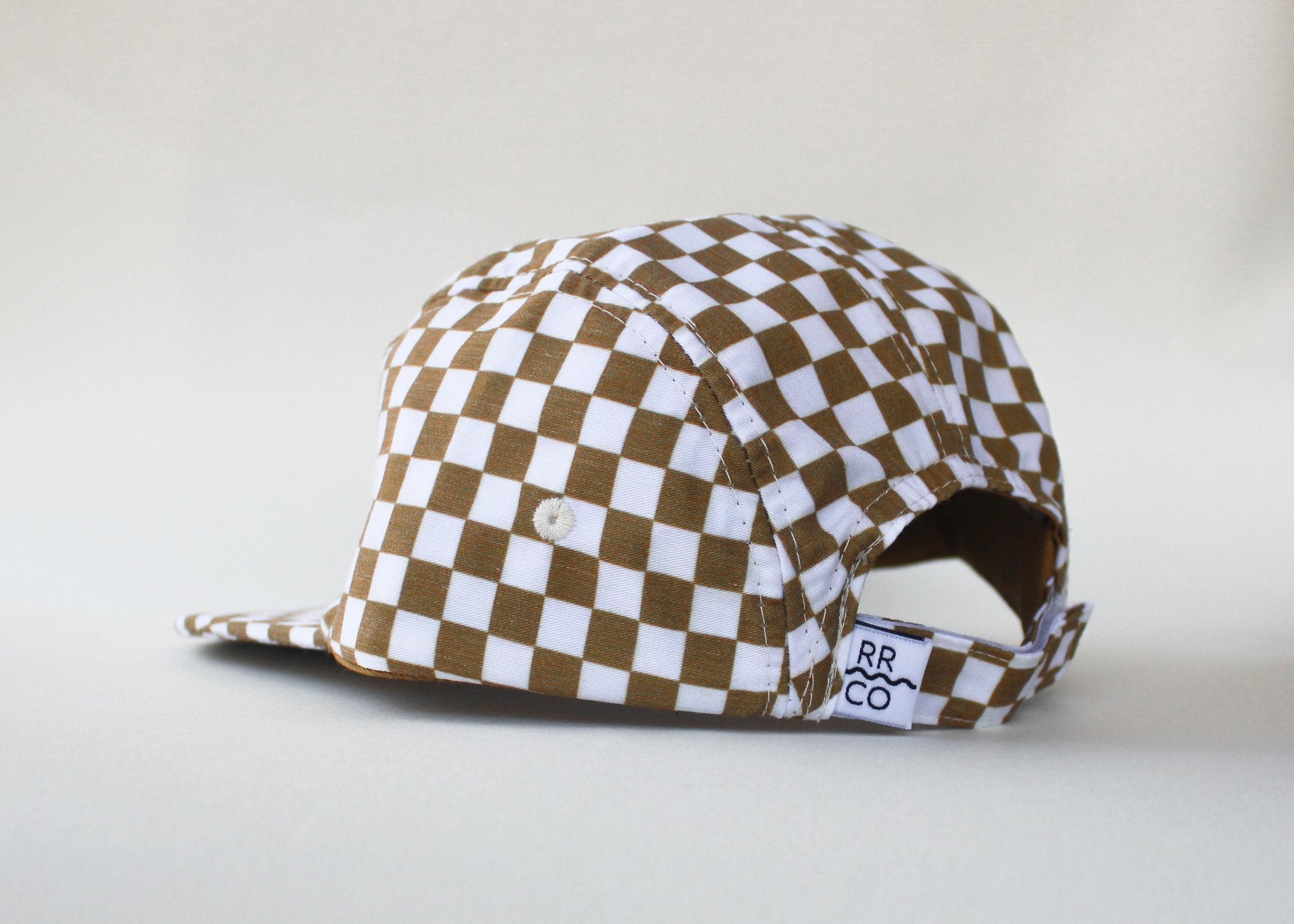 Copper Check// Cotton Five-Panel Hat