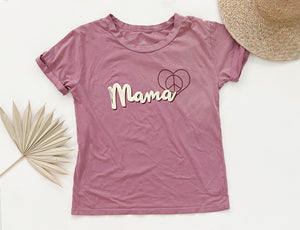 MAMA Heart/Peace Sign tee