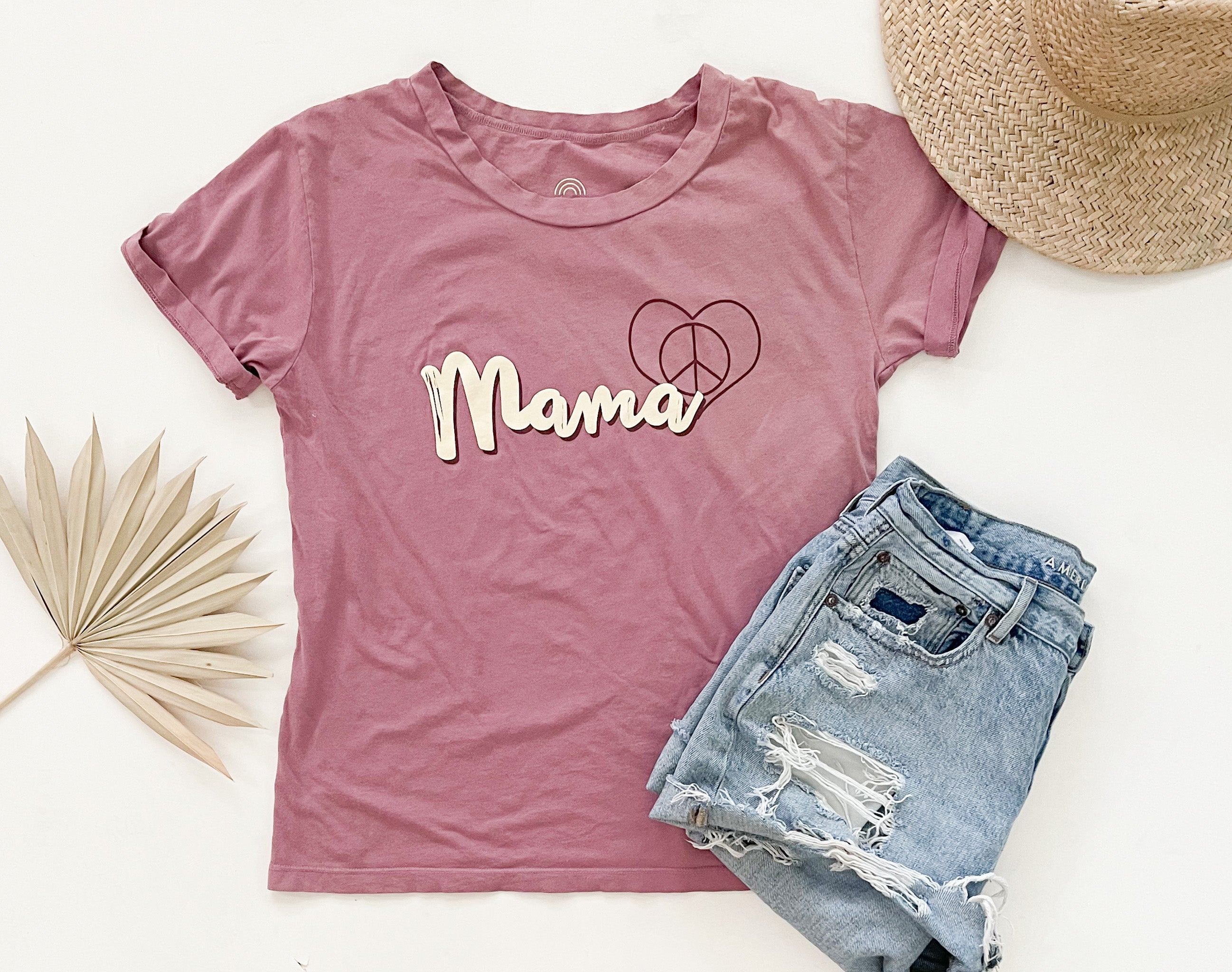 MAMA Heart/Peace Sign tee