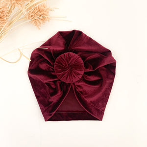 Velvet Toddler Knot Turbans