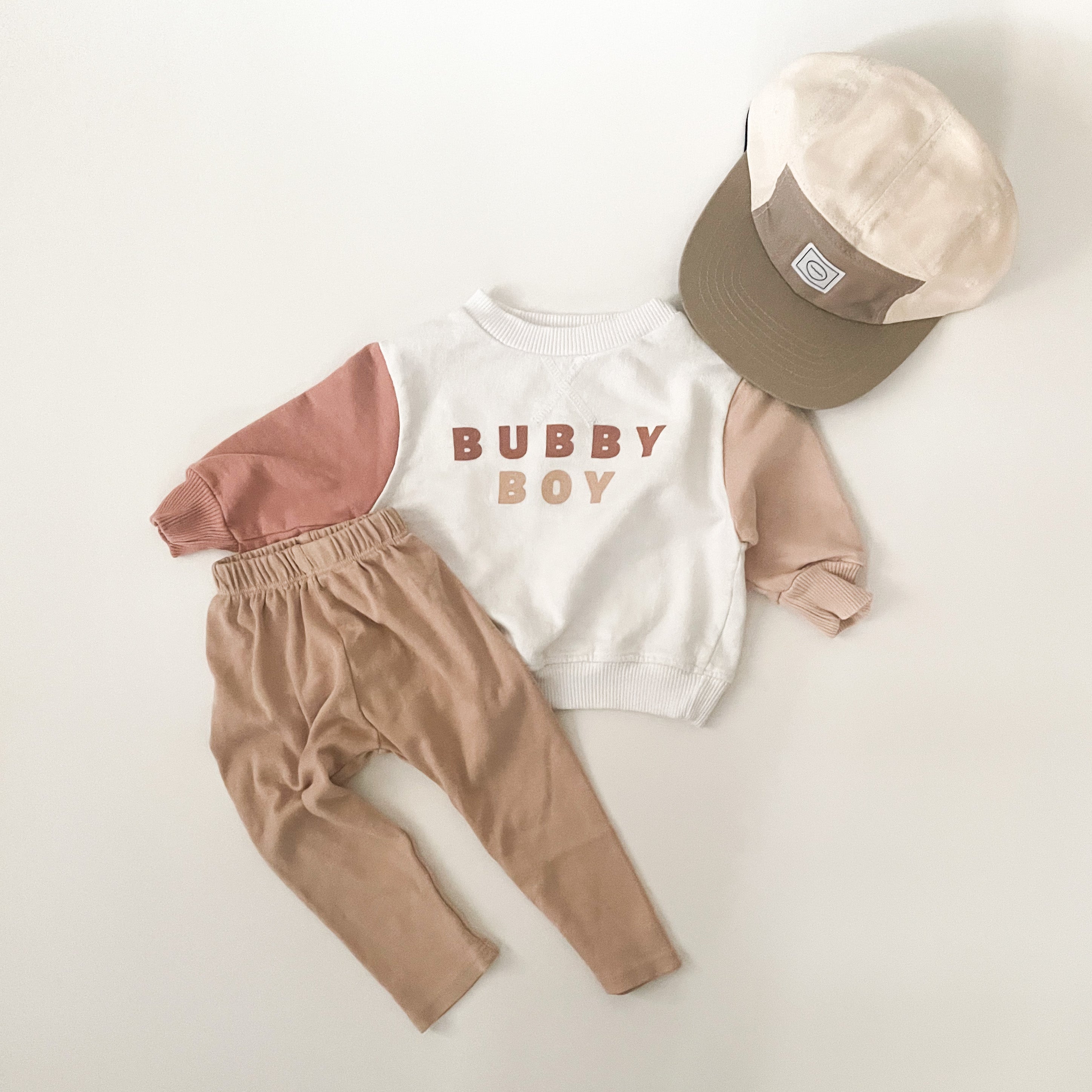 BUBBY BOY Contrast Sleeve Pullover