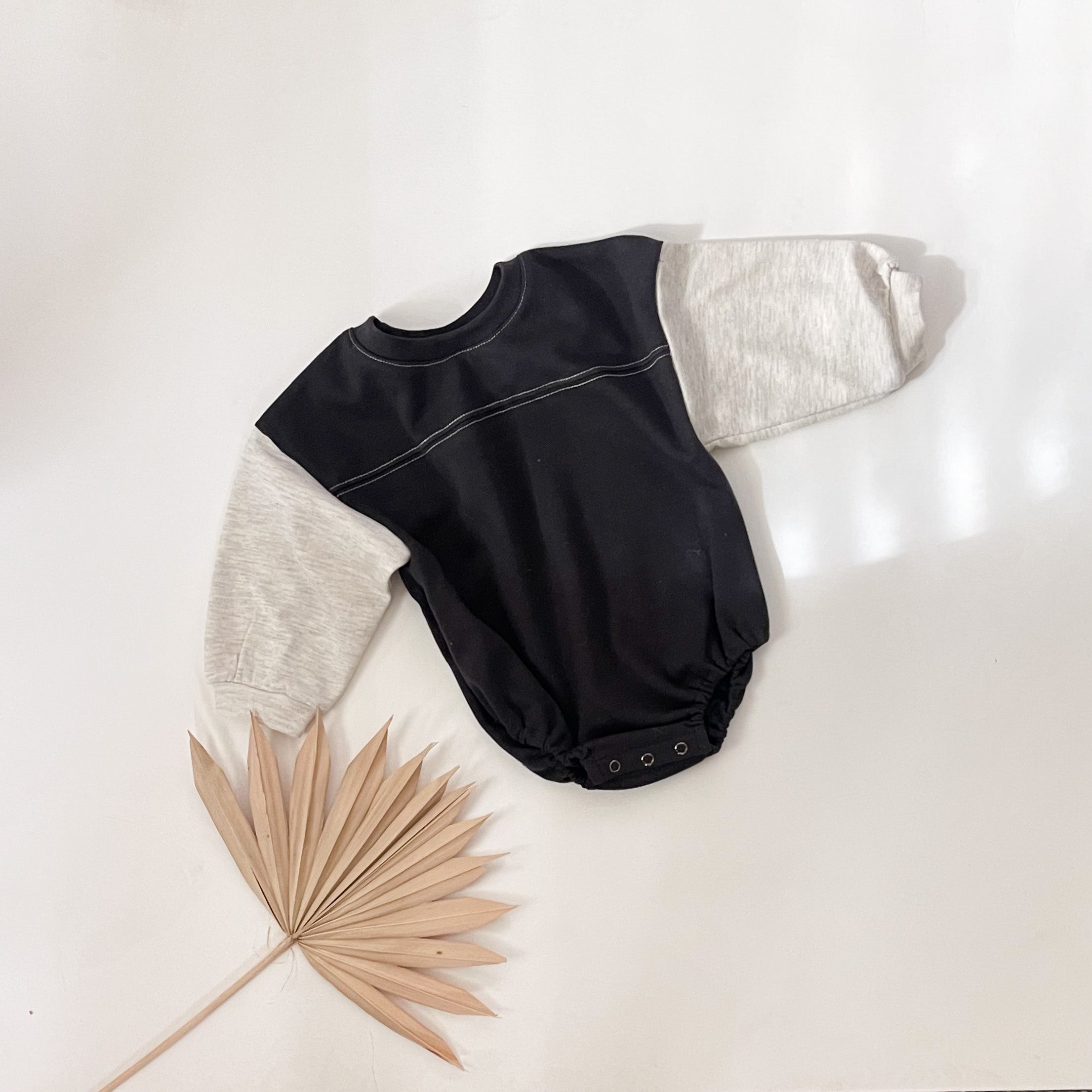 Color block Sweater Romper