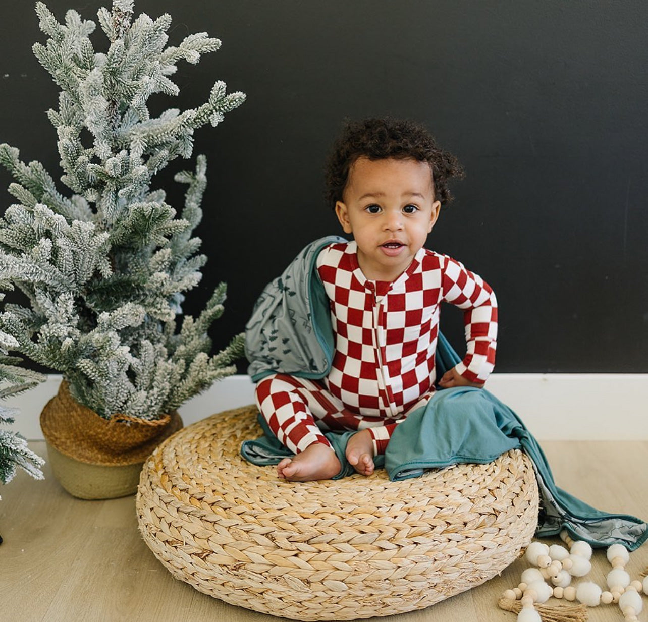 Red Checks-Hoilday Bamboo Convertible Romper