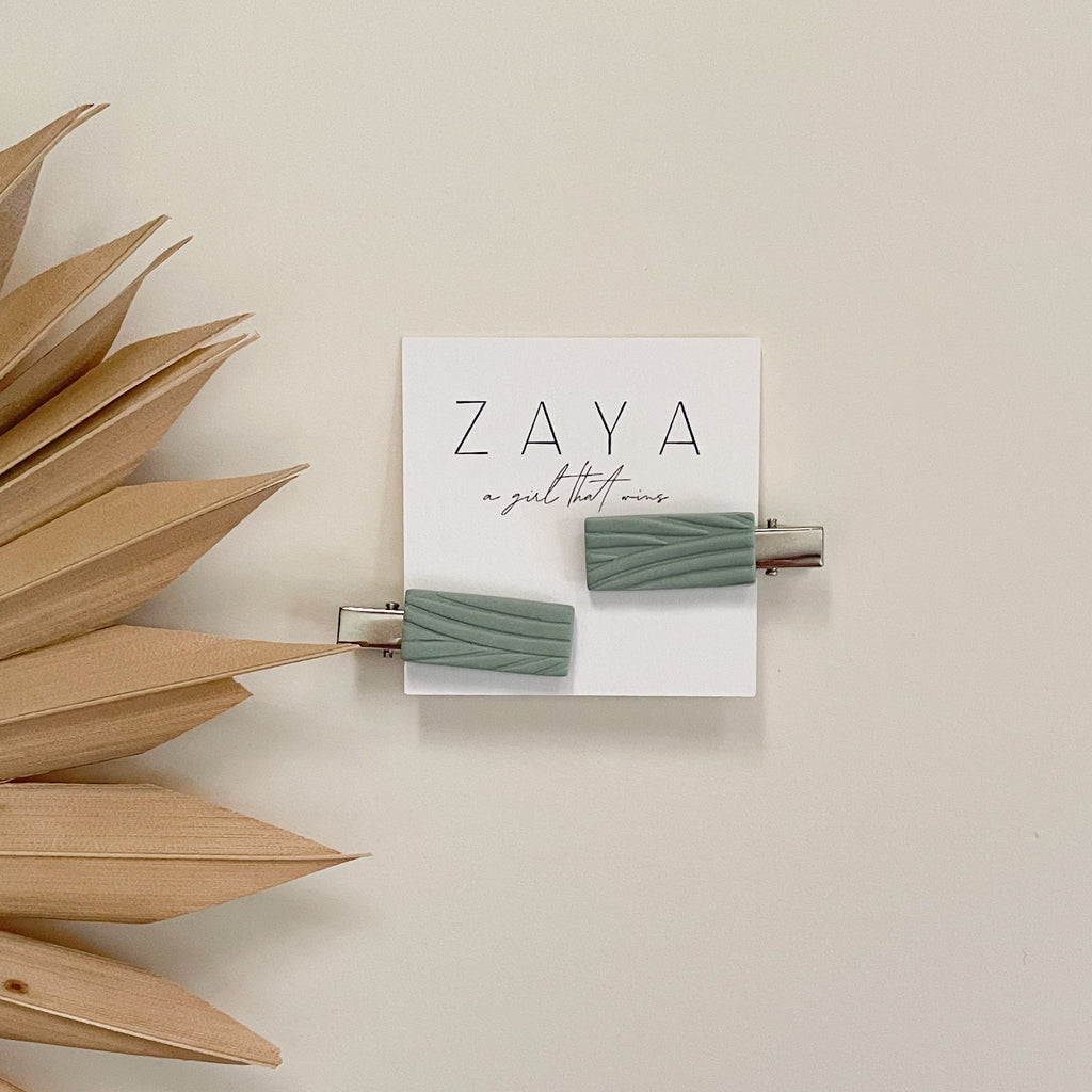 Ocean Clay Hair Clip
