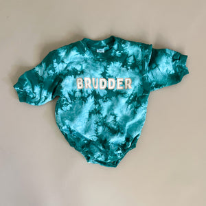 BRUDDER Tie-Dye Sweater Romper