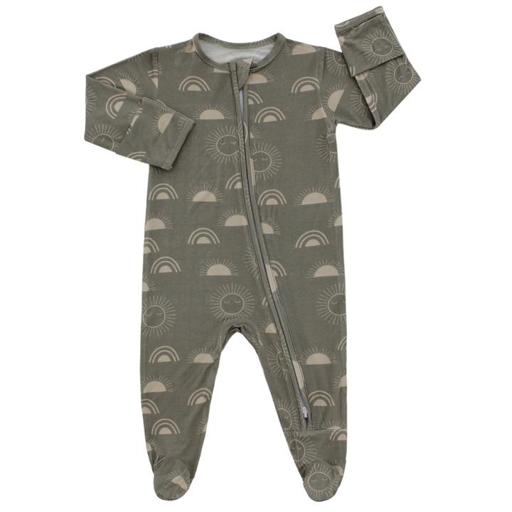 Celestial Sun Bamboo Footie Pajama