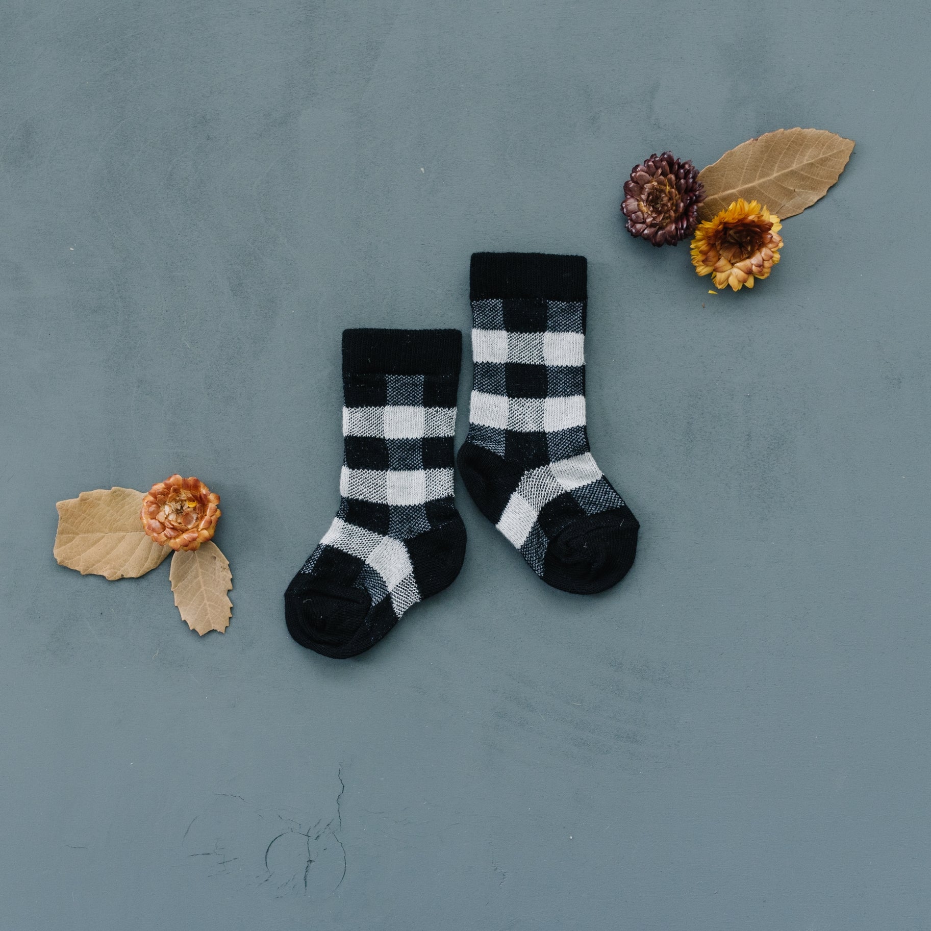 Buffalo Check Knee High Sock