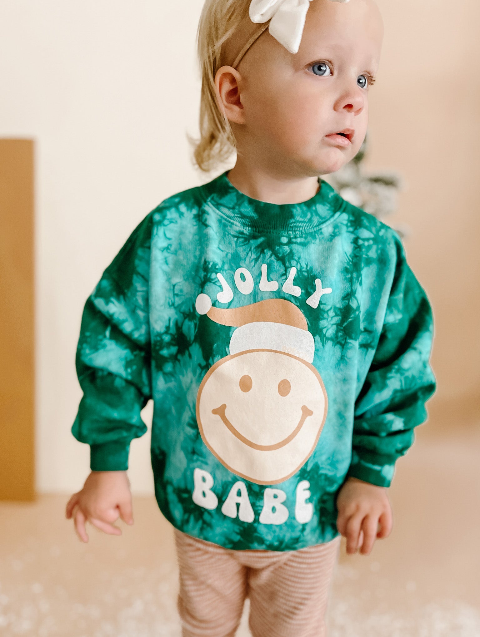 Jolly Babe ☺ Holiday Tie-Dye Pullover