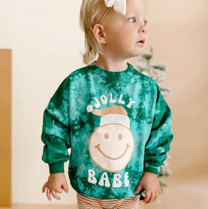 Jolly Babe ☺ Holiday Tie-Dye Pullover