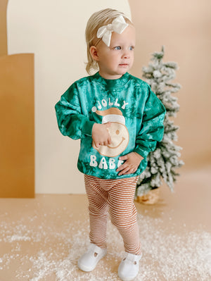 Jolly Babe ☺ Holiday Tie-Dye Pullover