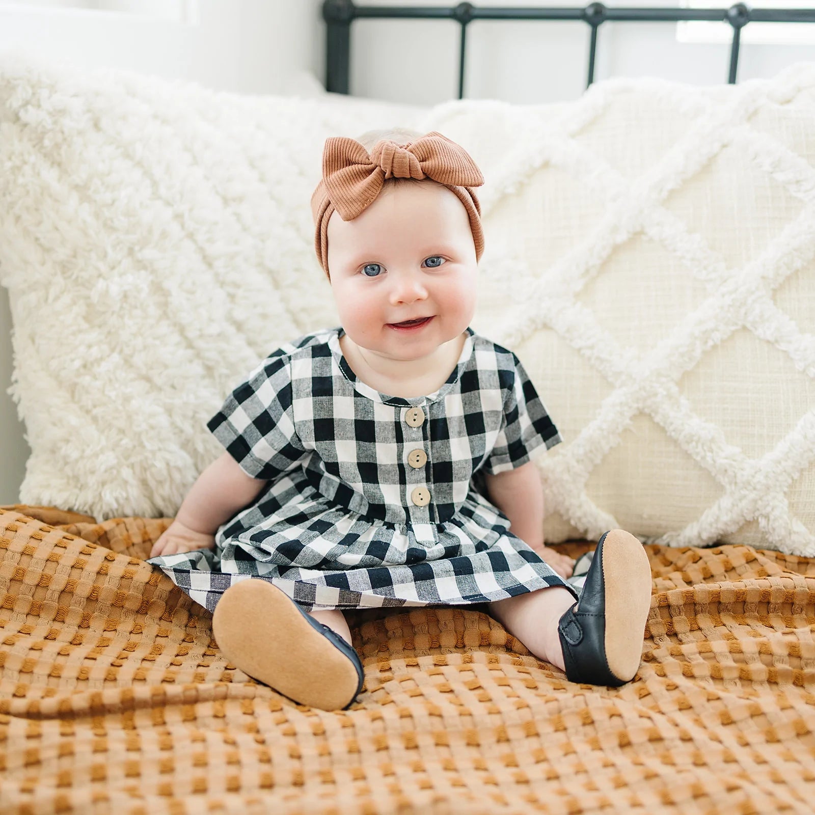 Black + White Checkered Dress