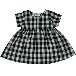 Black + White Checkered Dress