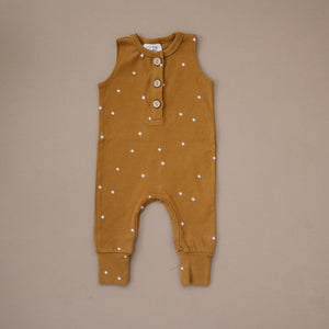 Mustard Star Romper