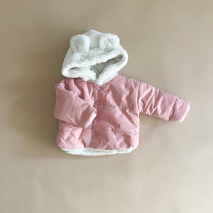 Baby Bear Fur Lined Winter Coat