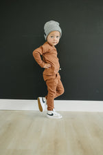 Rust Organic Cotton Ribbed Pocket Set