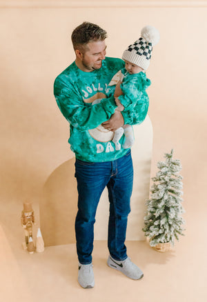 Jolly Dad ☺ Holiday Tie-Dye Pullover