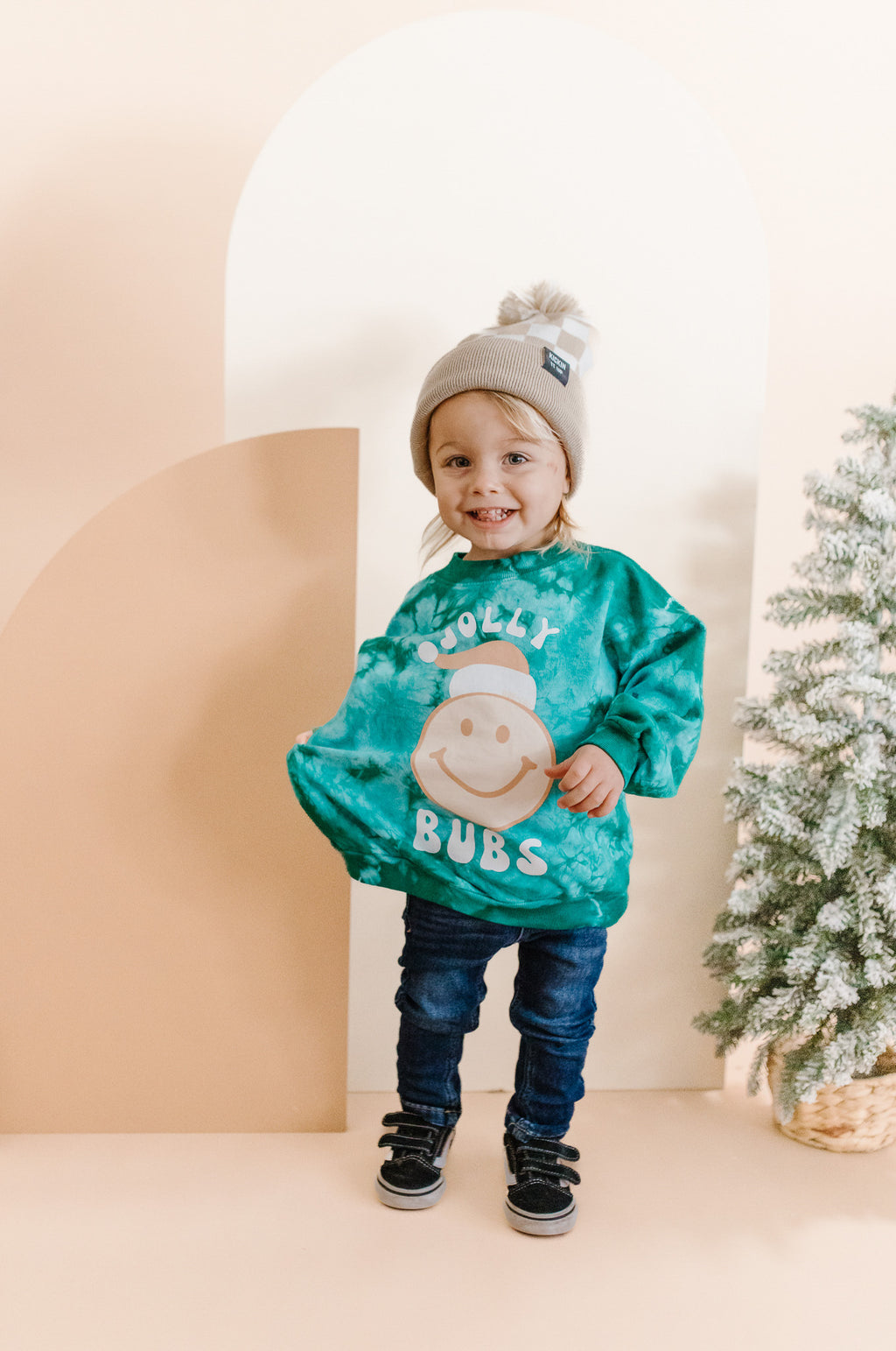 Jolly Bubs ☺ Holiday Tie-Dye Pullover