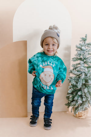 Jolly Bubs ☺ Holiday Tie-Dye Pullover